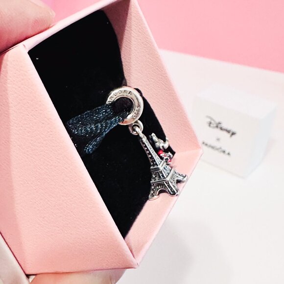 Authentic Pandora Disney Paris Eiffel Tower & Minnie Mouse Charm - Picture 7 of 12